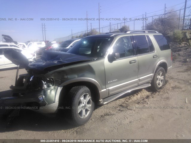 1FMZU74WX4UB25066 - 2004 FORD EXPLORER EDDIE BAUER GREEN photo 2