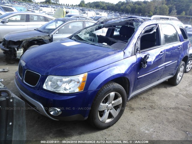 2CKDL63F166114349 - 2006 PONTIAC TORRENT BLUE photo 2