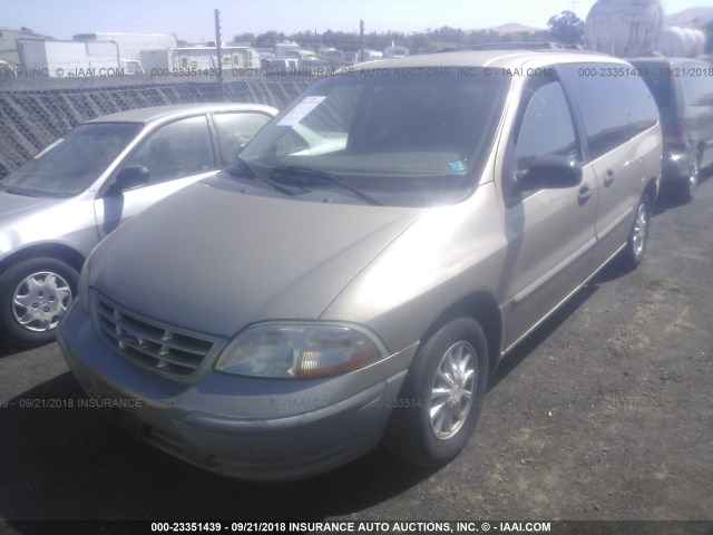 2FMZA5145YBB78334 - 2000 FORD WINDSTAR LX GOLD photo 2