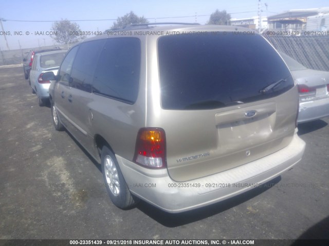 2FMZA5145YBB78334 - 2000 FORD WINDSTAR LX GOLD photo 3