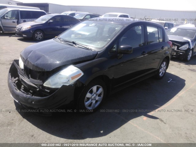 3N1BC13E69L393647 - 2009 NISSAN VERSA S/SL BLACK photo 2