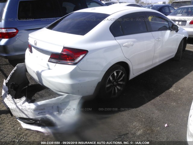 19XFB2F9XEE274147 - 2014 HONDA CIVIC EXL 白色 照片 4