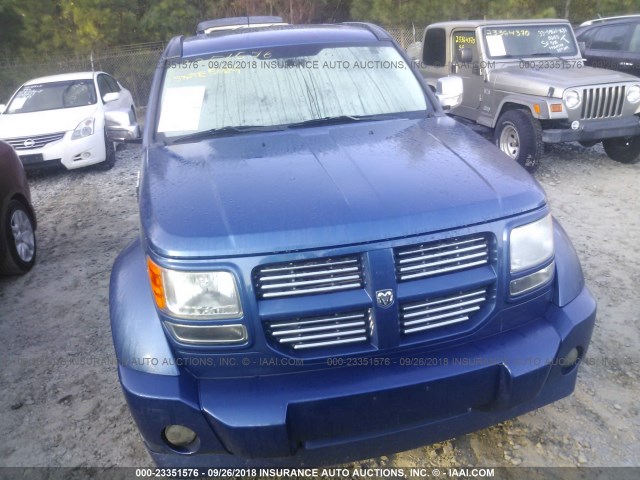 1D8GU58X19W539272 - 2009 DODGE NITRO R/T BLUE photo 6