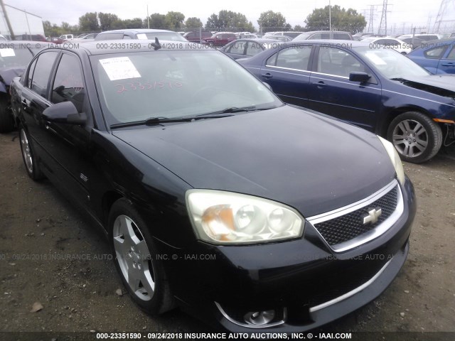 1G1ZW53116F182135 - 2006 CHEVROLET MALIBU SS BLACK photo 1