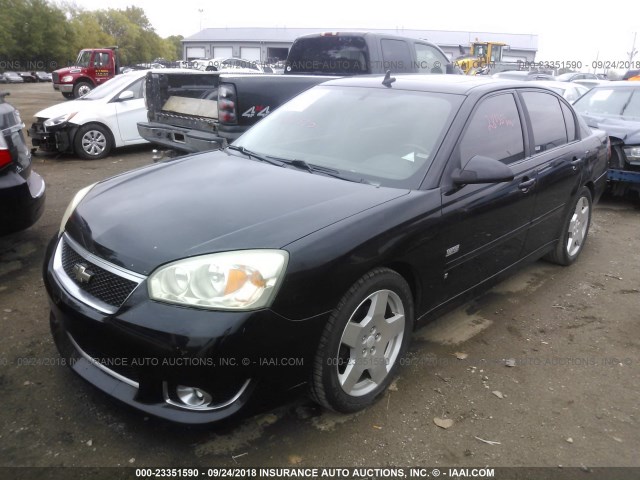 1G1ZW53116F182135 - 2006 CHEVROLET MALIBU SS BLACK photo 2