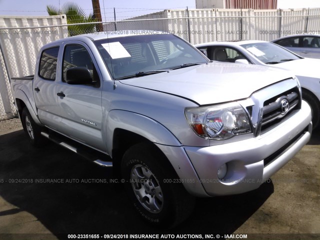 5TEJU62N38Z518538 - 2008 TOYOTA TACOMA DOUBLE CAB PRERUNNER SILVER photo 1