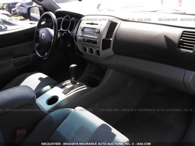 5TEJU62N38Z518538 - 2008 TOYOTA TACOMA DOUBLE CAB PRERUNNER SILVER photo 5