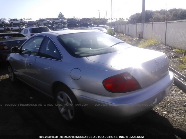 19UYA42661A021814 - 2001 ACURA 3.2CL TYPE-S SILVER photo 3