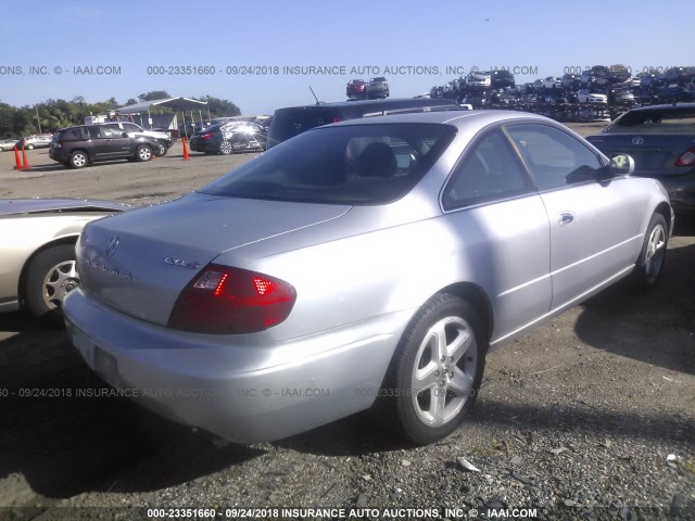 19UYA42661A021814 - 2001 ACURA 3.2CL TYPE-S SILVER photo 4