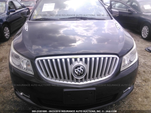 1G4GJ5E30CF178242 - 2012 BUICK LACROSSE TOURING BLACK photo 6