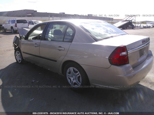 1G1ZS52F55F168763 - 2005 CHEVROLET MALIBU TAN photo 3