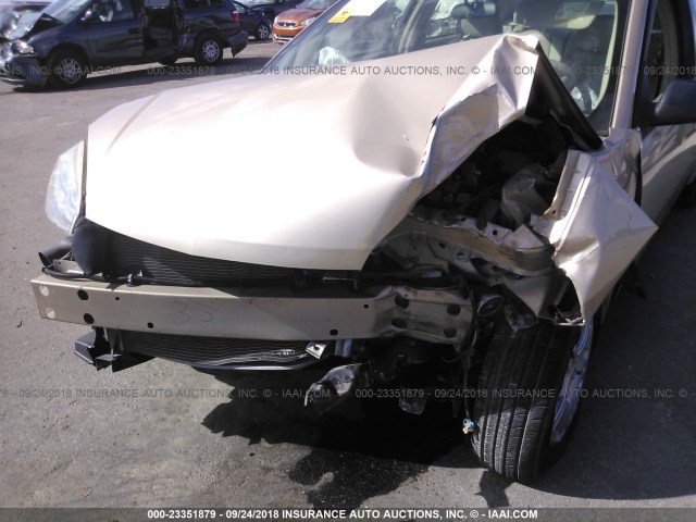 1G1ZS52F55F168763 - 2005 CHEVROLET MALIBU TAN photo 6