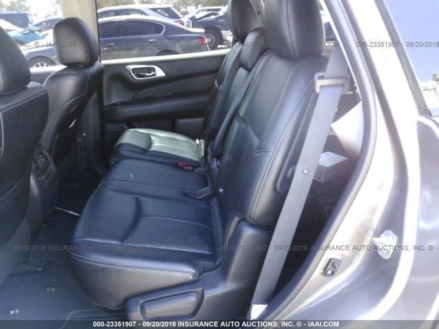 5N1AR2MN9EC731426 - 2014 NISSAN PATHFINDER S/SV/SL/PLATINUM BROWN photo 8