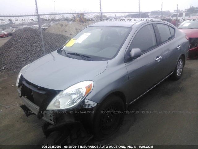 3N1CN7AP1CL877609 - 2012 NISSAN VERSA S/SV/SL SILVER photo 2