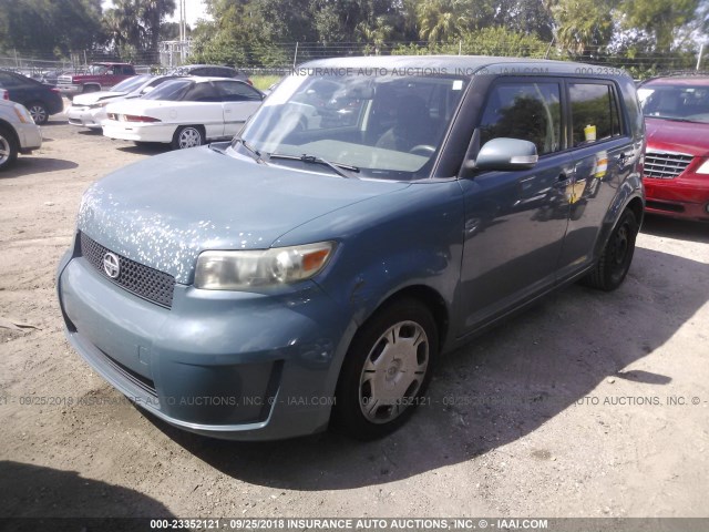 JTLKE50E381024791 - 2008 TOYOTA SCION XB Azul claro foto 2