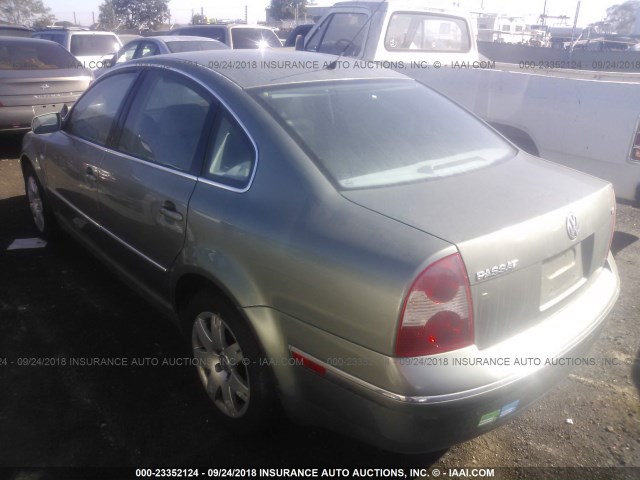 WVWRH63B02P120746 - 2002 VOLKSWAGEN PASSAT GLX 绿色 照片 3