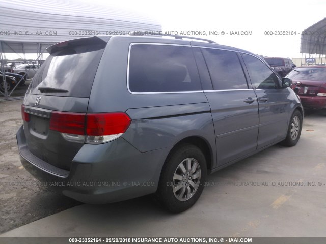 5FNRL3H63AB101125 - 2010 HONDA ODYSSEY EXL GRAY photo 4