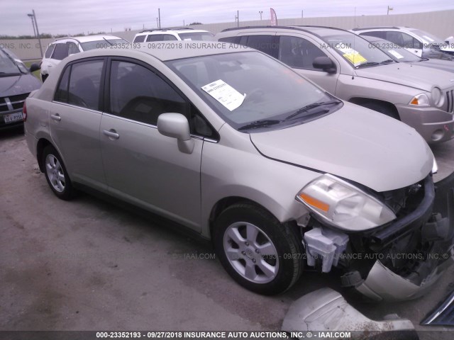 3N1BC11E17L418342 - 2007 NISSAN VERSA S/SL TAN photo 1