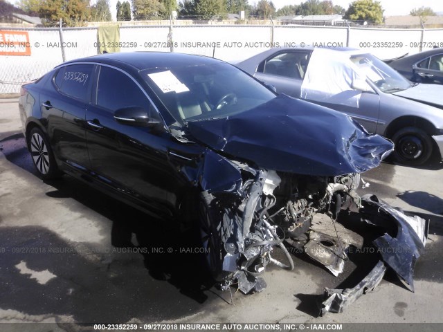 5XXGR4A66DG110392 - 2013 KIA OPTIMA SX BLACK photo 1