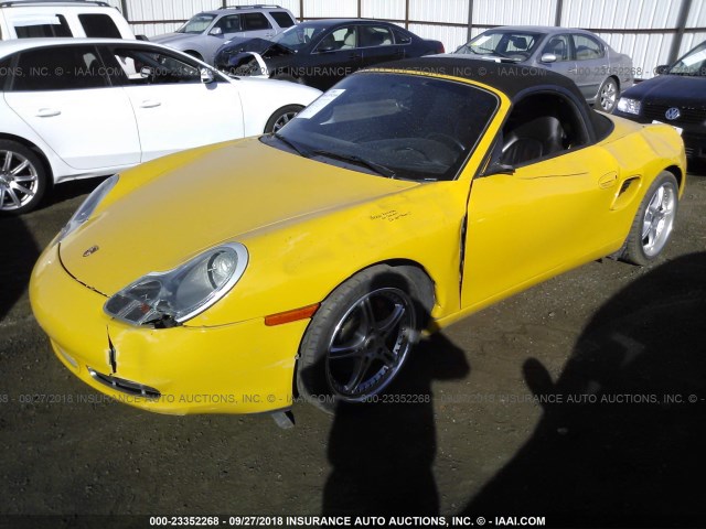 WP0CB29861U665250 - 2001 PORSCHE BOXSTER S YELLOW photo 2