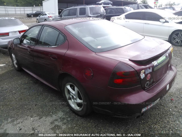 2G2WR524X41359206 - 2004 PONTIAC GRAND PRIX GTP BURGUNDY photo 3