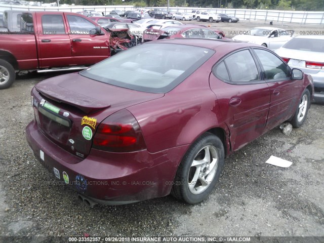 2G2WR524X41359206 - 2004 PONTIAC GRAND PRIX GTP BURGUNDY photo 4