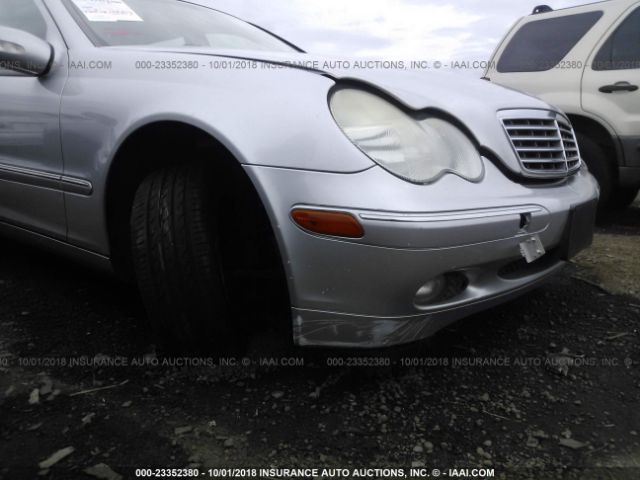 WDBRH61J34F464962 - 2004 MERCEDES-BENZ C 240 SPORTWAGON SILVER photo 6