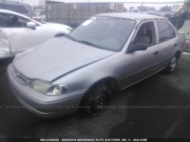 1NXBR12E7YZ302835 - 2000 TOYOTA COROLLA VE/CE/LE 棕色 照片 2