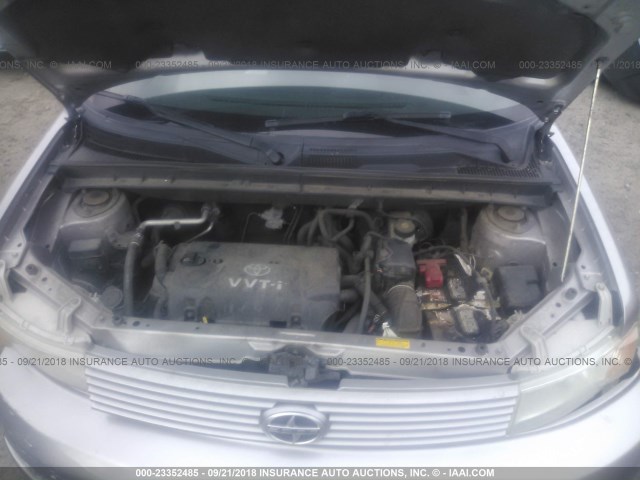JTLKT324664064972 - 2006 TOYOTA SCION XB Plata foto 10