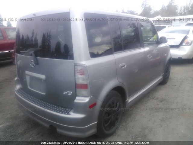 JTLKT324664064972 - 2006 TOYOTA SCION XB Plata foto 4
