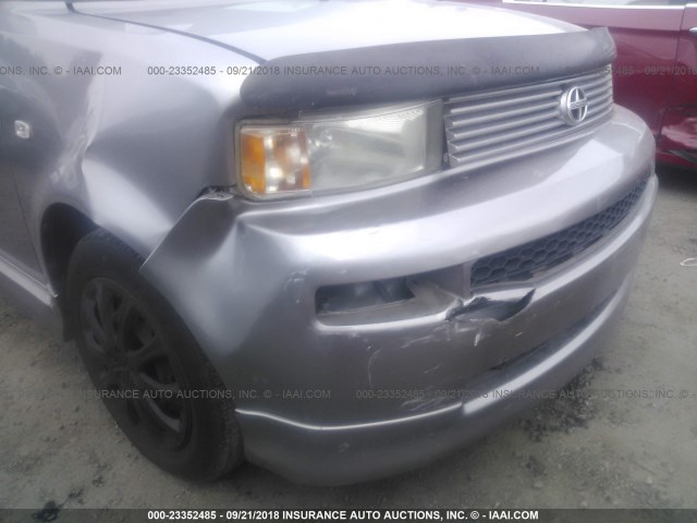 JTLKT324664064972 - 2006 TOYOTA SCION XB Plata foto 6