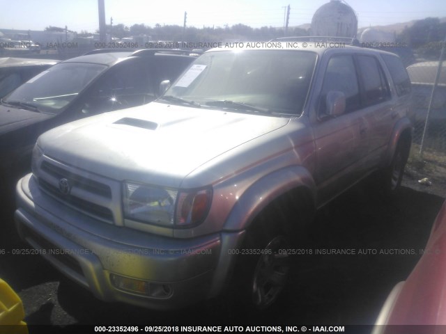 JT3HN86R4Y0292695 - 2000 TOYOTA 4RUNNER SR5 SILVER photo 2