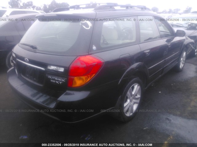 4S4BP67CX54353946 - 2005 SUBARU LEGACY OUTBACK 2.5 XT LIMITED BLACK photo 4