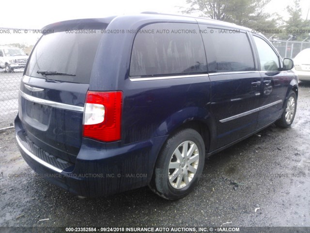 2C4RC1BG5ER464199 - 2014 CHRYSLER TOWN & COUNTRY TOURING Dark Blue photo 4