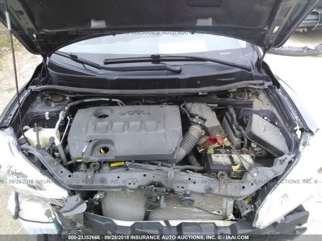 2T1KU4EE8BC542142 - 2011 TOYOTA COROLLA MATRIX  GRAY photo 10