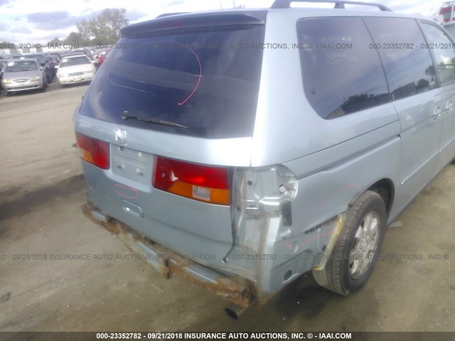 5FNRL18043B056666 - 2003 HONDA ODYSSEY EXL Light Blue photo 6