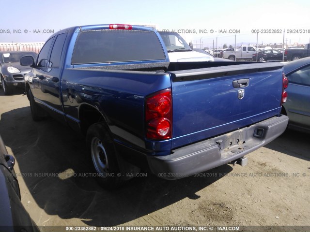 1D7HA18KX8J225498 - 2008 DODGE RAM 1500 ST BLUE photo 3