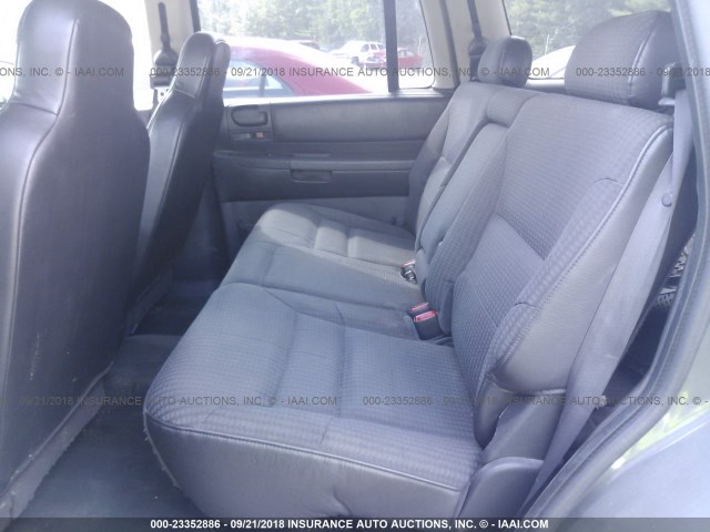 1B4HS38N52F160015 - 2002 DODGE DURANGO SPORT/SXT GRAY photo 8