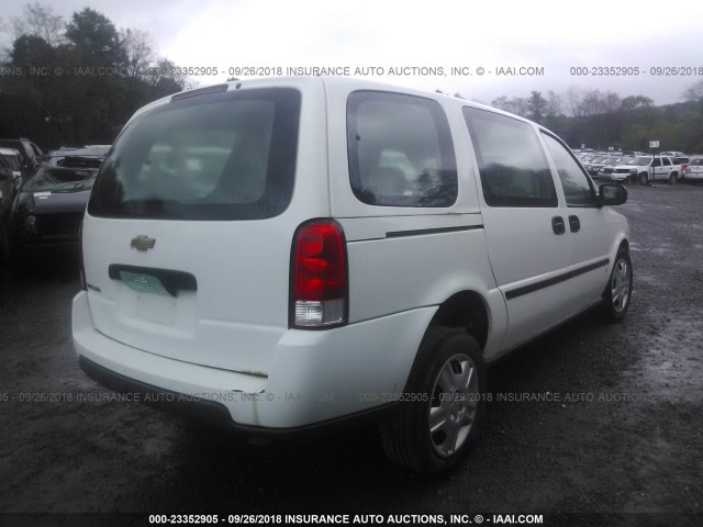 1GBDV13197D163542 - 2007 CHEVROLET UPLANDER INCOMPLETE 白色 照片 4