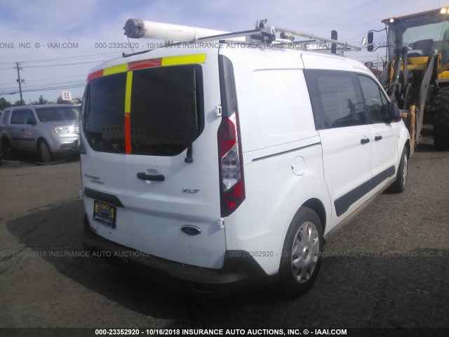 NM0LS7F71F1221689 - 2015 FORD TRANSIT CONNECT XLT WHITE photo 4