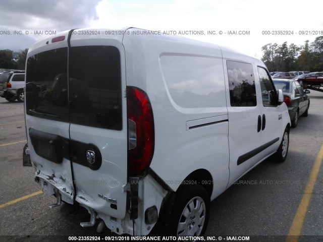 ZFBERFBT5G6C50675 - 2016 RAM PROMASTER CITY SLT WHITE photo 4