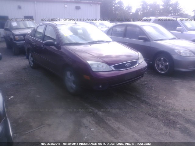 1FAHP34N57W179526 - 2007 FORD FOCUS ZX4/S/SE/SES Бордовый фото 1