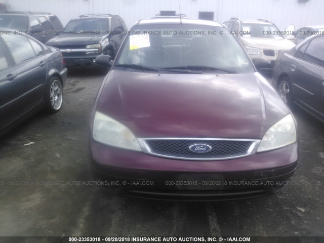 1FAHP34N57W179526 - 2007 FORD FOCUS ZX4/S/SE/SES Бордовый фото 6