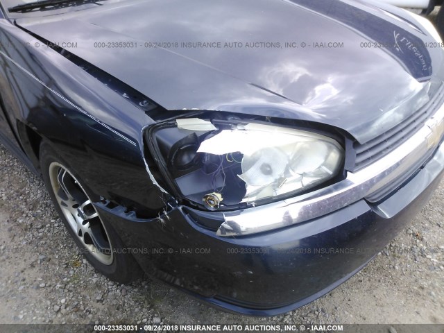 1G1ZT648X5F324121 - 2005 CHEVROLET MALIBU MAXX LS Dark Blue photo 6