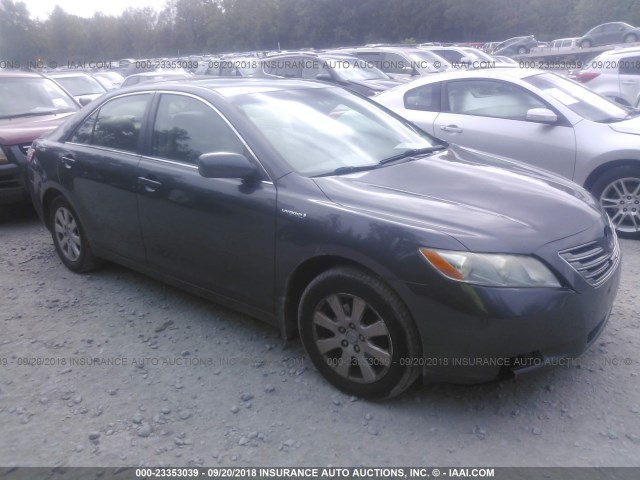 JTNBB46K993053337 - 2009 TOYOTA CAMRY HYBRID GRAY photo 1