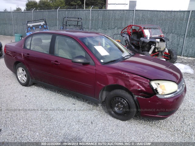 1G1ZT52825F249430 - 2005 CHEVROLET MALIBU LS Qırmızı foto 1