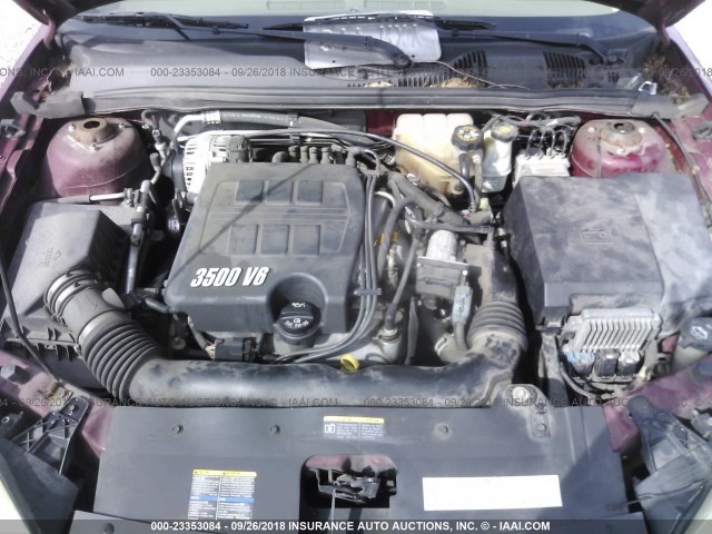 1G1ZT52825F249430 - 2005 CHEVROLET MALIBU LS Qırmızı foto 10