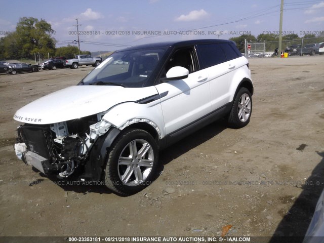 SALVP2BG9FH077234 - 2015 LAND ROVER RANGE ROVER EVOQU PURE PLUS WHITE photo 2