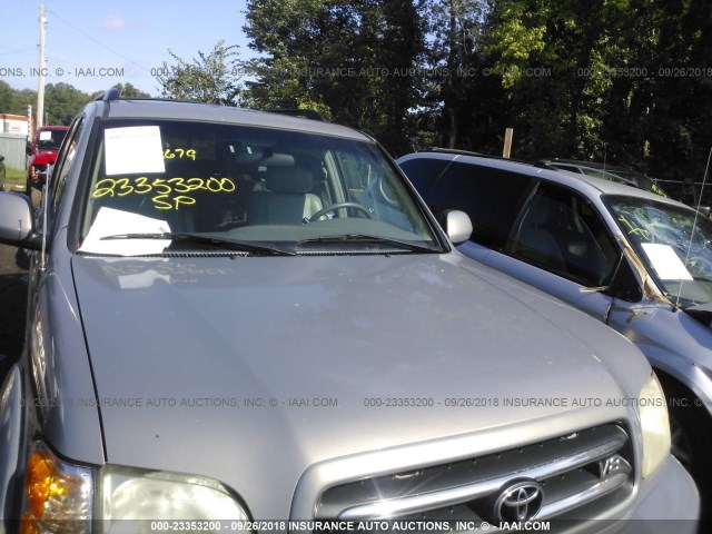 5TDBT48A72S113545 - 2002 TOYOTA SEQUOIA LIMITED GRAY photo 6