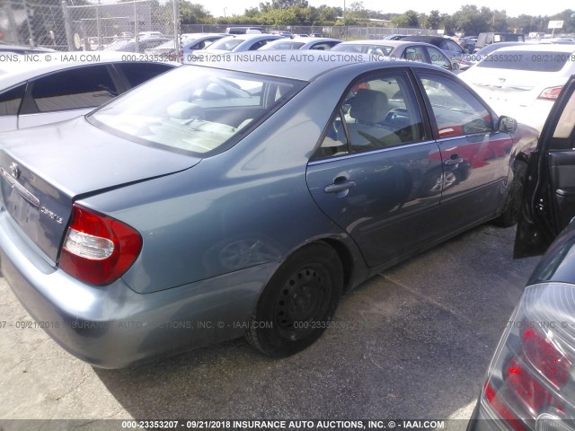 4T1BE32K53U671747 - 2003 TOYOTA CAMRY LE/XLE/SE Көк фото 4